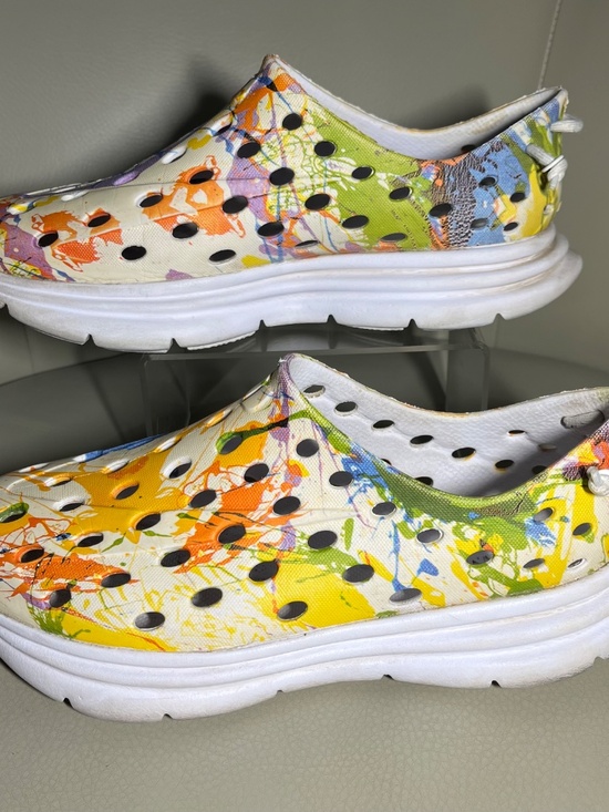 Kane Revive Rainbow Splatter Paint Active Recovery Slip On Shoes M7 W9 main image 7